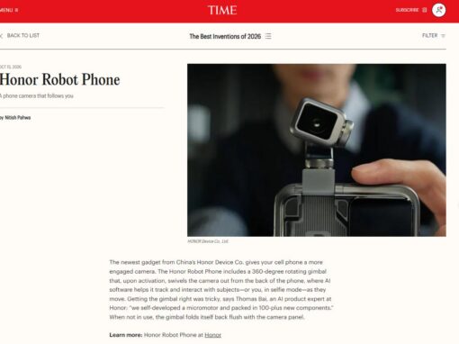 HONOR Robot Phone selected as TIME’s The Best Inventions of 2026