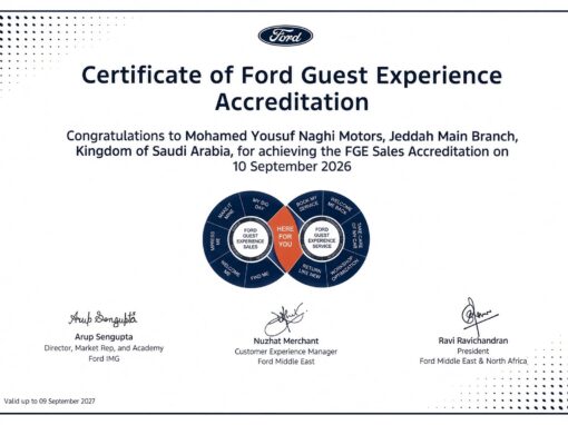 Mohamed Yousuf Naghi Motors Achieves Ford Guest Experience Certification, Setting New Benchmark for Customer Excellence in Saudi Arabia
